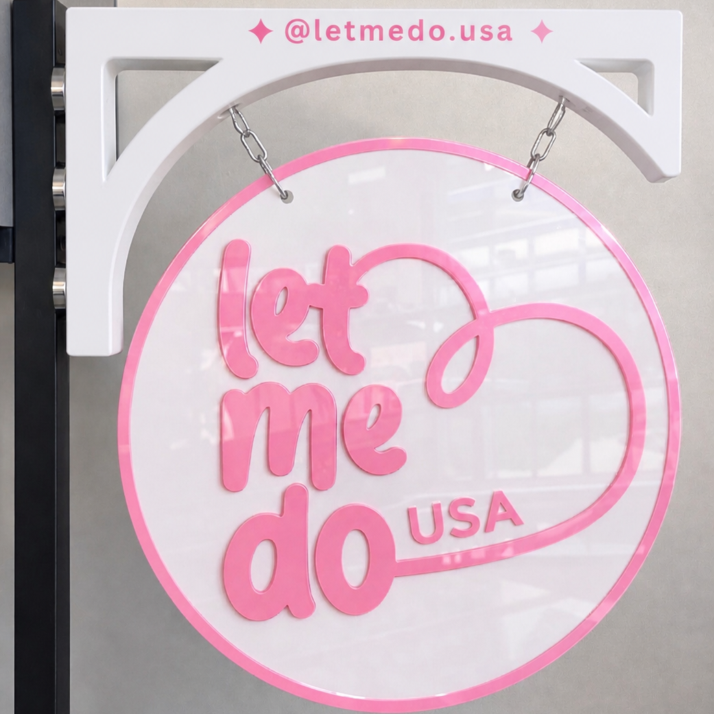 Signature Pole – Round Logo Display Only