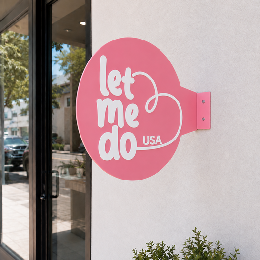 UV Printed Wall Blade Logo Sign