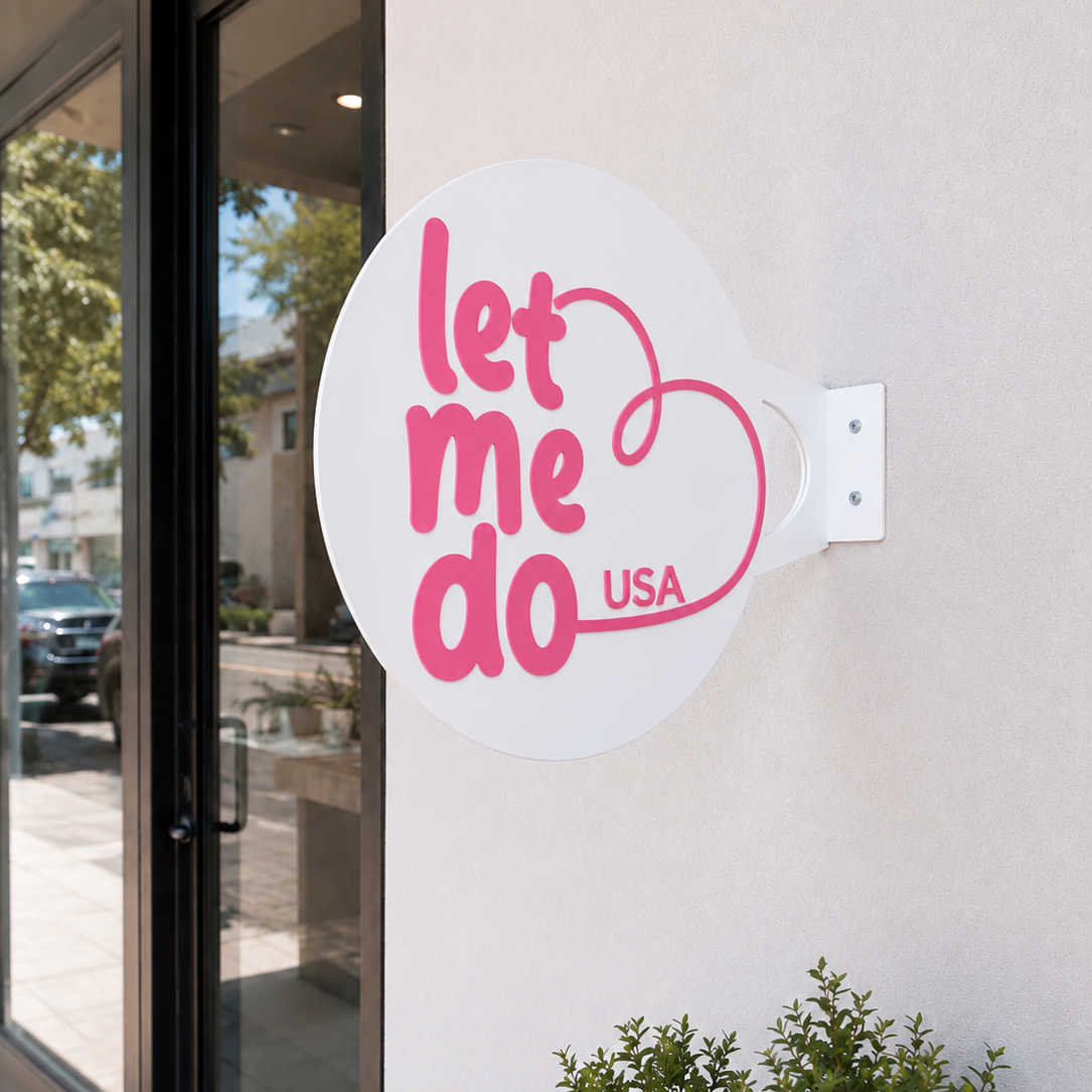 UV Printed Wall Blade Logo Sign