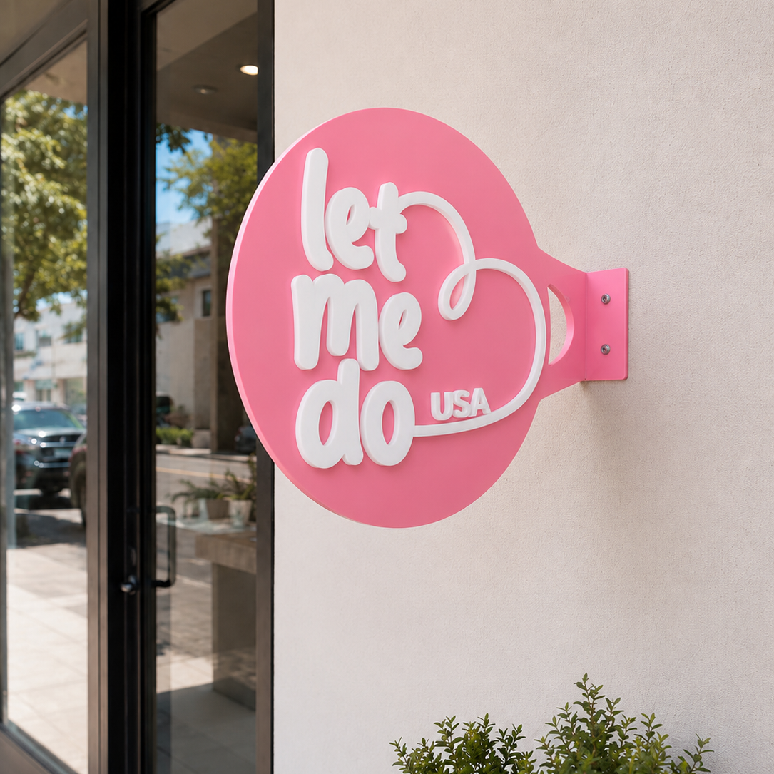 Wall Blade Logo Sign - Premium Layered Acrylic