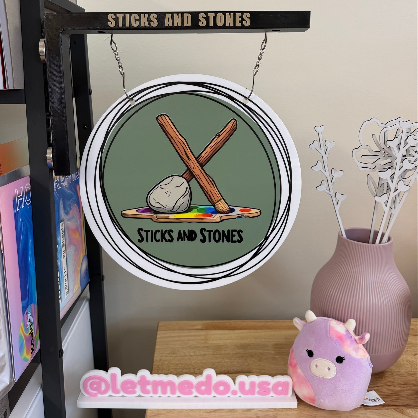 Custom Magnetic Business UV printed Logo Tent Sign