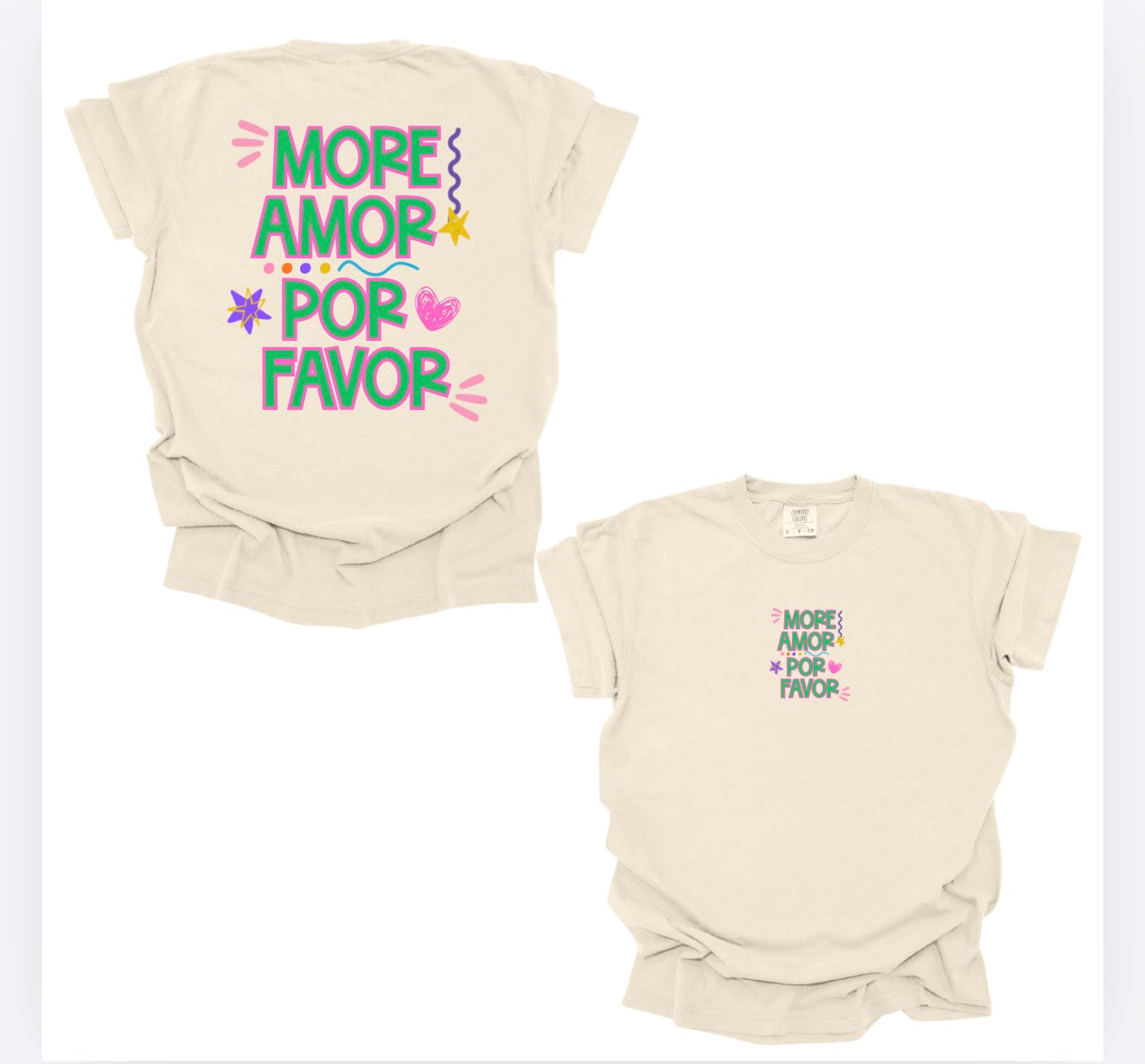 More Amor Por Favor – Cute Spanish Graphic Tee