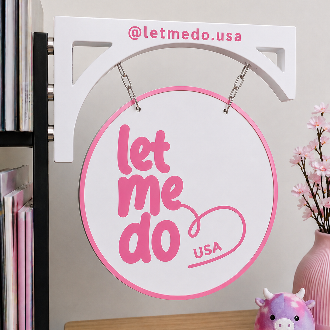 Custom UV Printed Round Logo Tent Sign – (Signature Style)