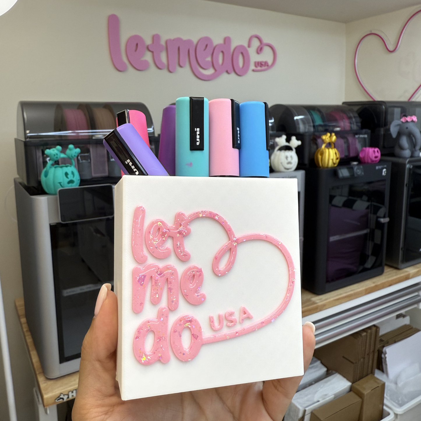 Custom Logo Desk Organizer | Personalized Pencil Holder