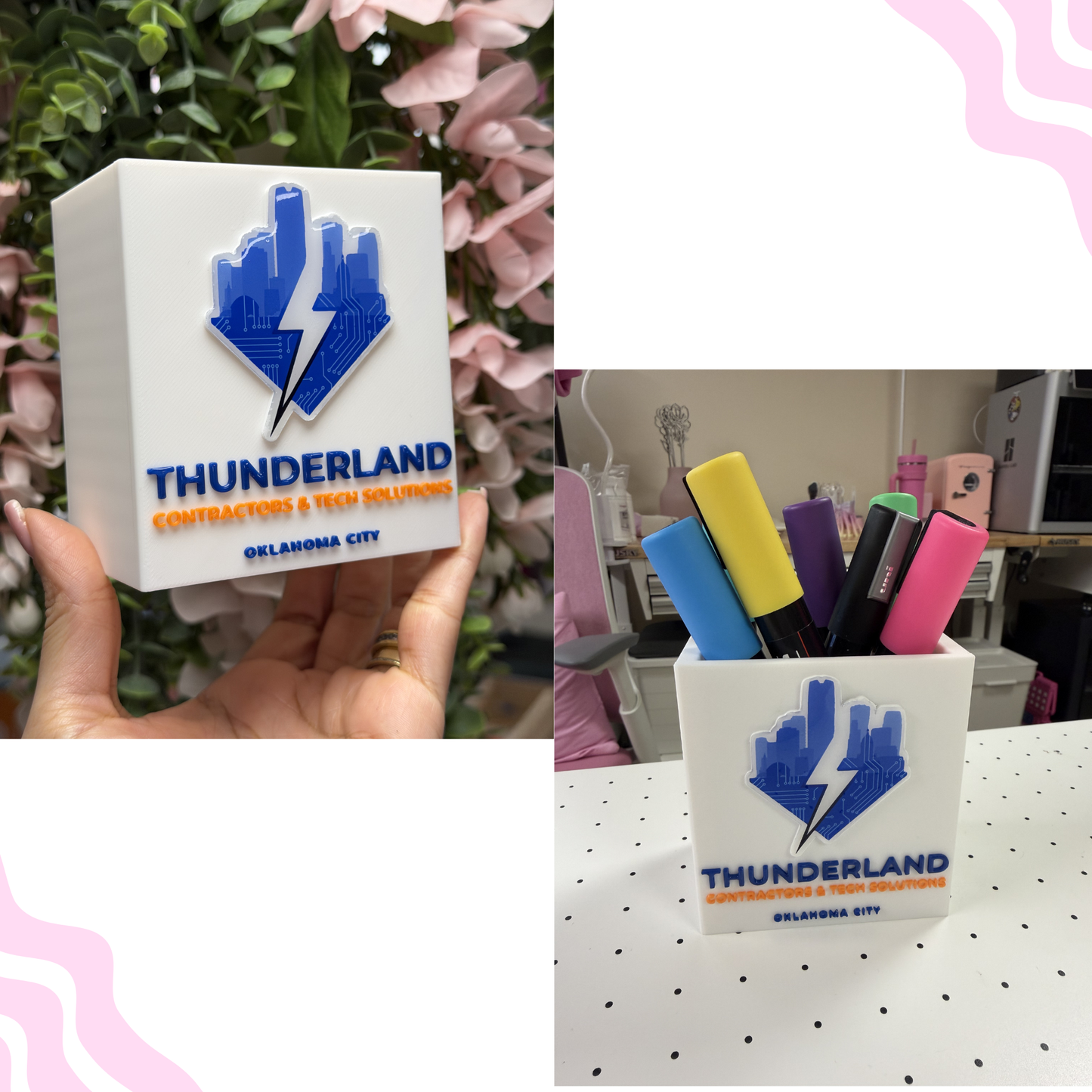 Custom Logo Desk Organizer | Personalized Pencil Holder