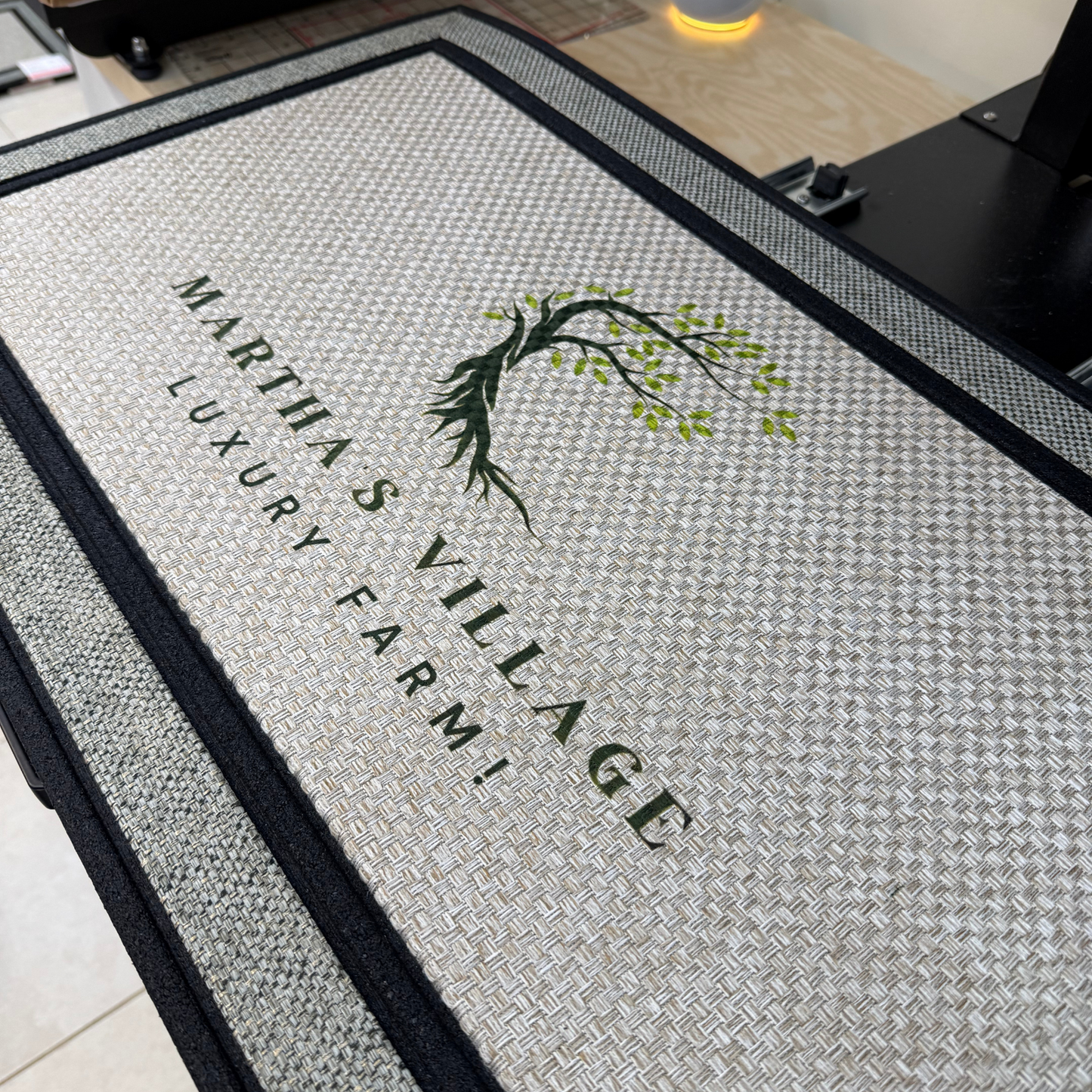 Custom Logo Heavy-Duty Doormat – Professional Branding for Your Entryway