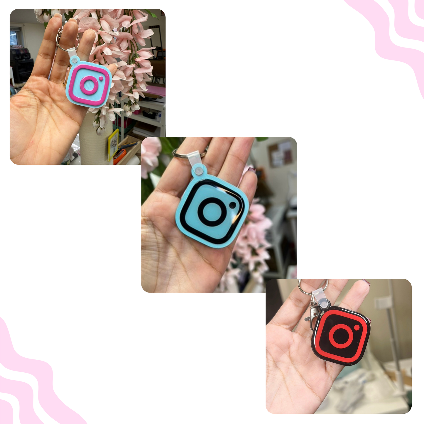 Instagram Smart Keychain with NFC